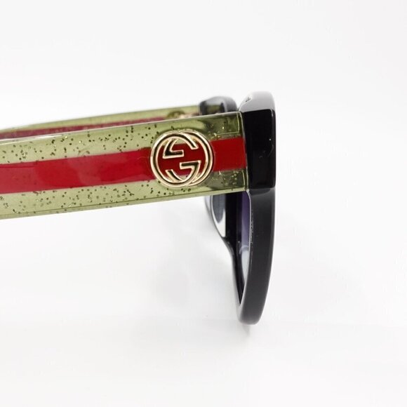 Gucci GG0034 Unisex Sunglasses Black Blue OS - Picture 6 of 15